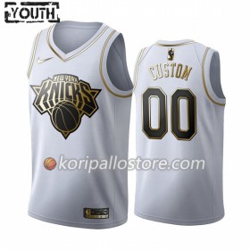 New York Knicks Custom Nike 2019-2020 Valkoinen Golden Edition Lasten Pelipaidat Swingman